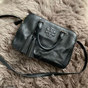 Tory Burch crossbody satchel.